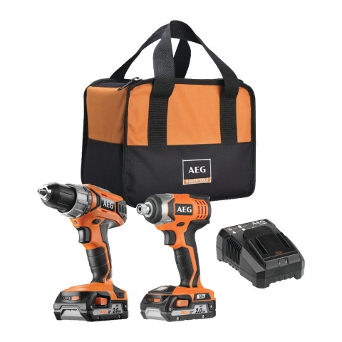 Zestaw PowerPack 18V AEG Wkrętarka + Zakrętarka udarowa JP18U2-202B