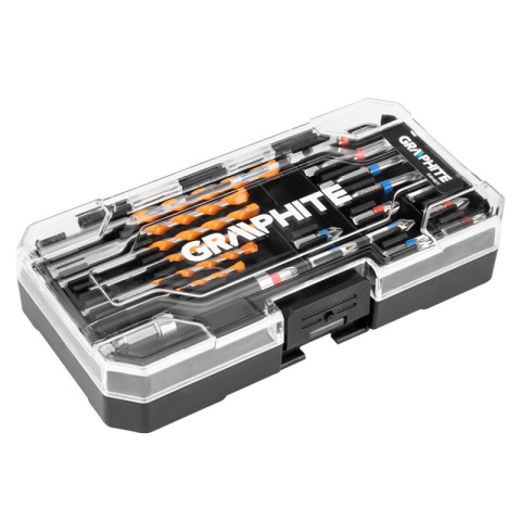 Zestaw Wierteł i Bitów, 20szt. Wiertła do Betonu Bity Ph Pz GRAPHITE 56H611