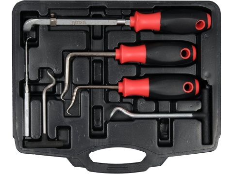 Zestaw do demontażu uszczelnień i oringów. Zawiera 6 elementów YT-06785