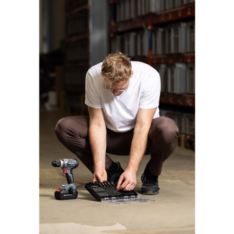 Zestaw wierteł i bitów nasadek do metalu 120 elementów do wkrętarki GRAPHITE 56H623