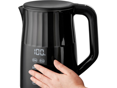 Czajnik el. 1,7l, regulacja temperatury, czarny 68218