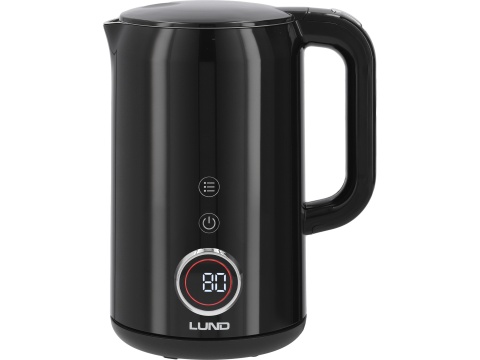 Czajnik elektryczny 1,7l, regulacja temp. Czarny 68219