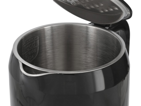 Czajnik elektryczny 1,7l, regulacja temp. Czarny 68219