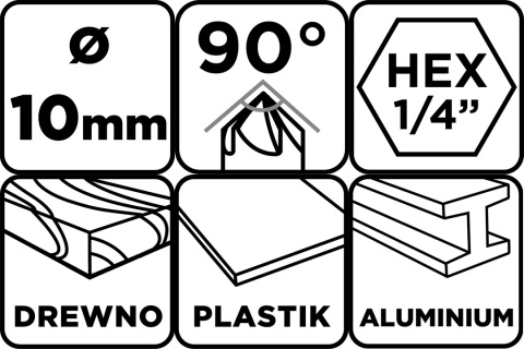 Fazownik hex, 10 mm 54T419
