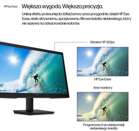 Monitor HP Series 3 Pro 322pv FullHD 21.45 cala 100Hz 1920x1080 HDMI VGA 9U5A2AA