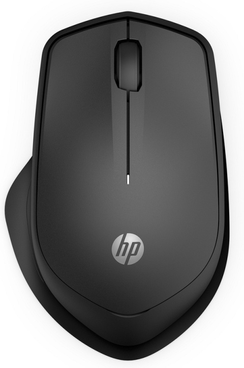 Mysz bezprzewodowa HP 280 Silent Black Wireless Mouse, czarna, cichy klik, odbiornik 2.4GHz USB 19U64AA