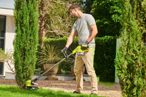 PODKASZARKA KOSA 33cm KOSIARKA AKUMULATOROWA 18V REGULACJA RY18LT33B RYOBI