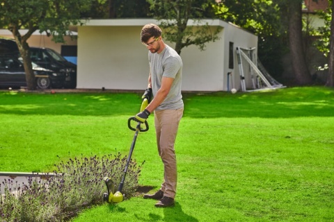 PODKASZARKA KOSA 33cm KOSIARKA AKUMULATOROWA 18V REGULACJA RY18LT33B RYOBI