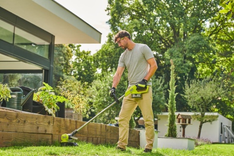 PODKASZARKA KOSA 33cm KOSIARKA AKUMULATOROWA 18V REGULACJA RY18LT33B RYOBI