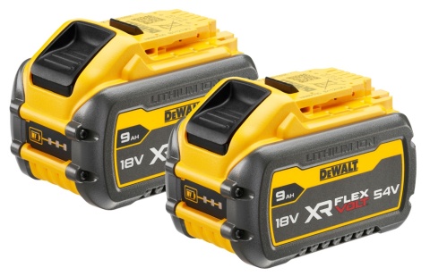 Podwójny zestaw startowy akumulatorowy 54V XR 9Ah FLEXVOLT DCB547X2-XJ Dewalt