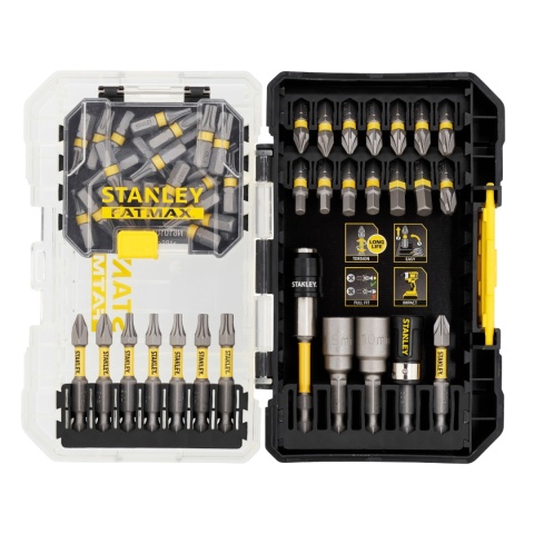 STANLEY FATMAX 55-elementowy zestaw bitów udarowych w kasecie STA88559