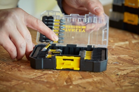 STANLEY FATMAX 55-elementowy zestaw bitów udarowych w kasecie STA88559