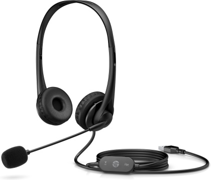 Słuchawki przewodowe nauszne HP USB G2 Stereo Headset czarne 428H5AA