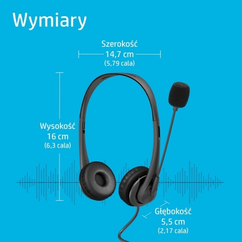 Słuchawki przewodowe nauszne HP USB G2 Stereo Headset czarne 428H5AA