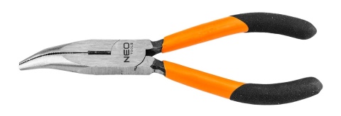 Szczypce wydłużone wygięte 160 mm 01-277