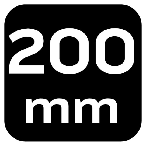 Szczypce wydłużone wygięte 200 mm 01-278