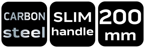 Szczypce wydłużone wygięte 200 mm 01-278