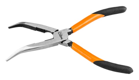 Szczypce wydłużone wygięte 200 mm 01-278