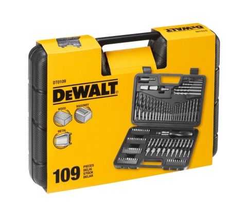 Zestaw walizkowy BITY WIERTŁA NASADKI DT0109-QZ 109 DeWalt