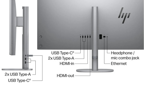 AiO HP OmniStudio X 32 UHD 4K IPS Intel Core Ultra 7 155H 16-rdzeni 16GB DDR5 1TB SSD NVMe Windows 11 + klawiatura i mysz