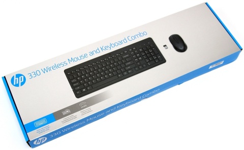 Bezprzewodowa klawiatura i mysz HP 330 czarna pełnowymiarowa z blokiem numerycznym 2V9E6AA (duży enter)