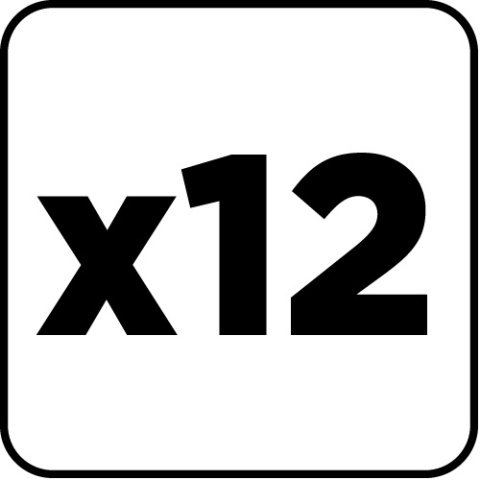 Frezy do drewna widiowe, trzpień 6 mm, zestaw 12 szt 56T613