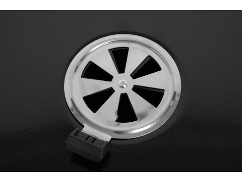 Grill węglowy z pokrywą i regulacją rusztu, 45x40cm