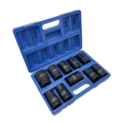 KLUCZE NASADOWE UDAROWE KUTE CR-V 17-41mm 1" Zestaw 10szt. FALON-TECH