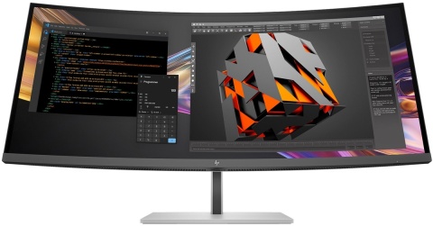 Monitor zakrzywiony HP Series 7 Pro 738pu WQHD+ 37.5 cala IPS Black 3840x1600 HDMI DisplayPort Thunderbolt USB-C VESA 8K167AA