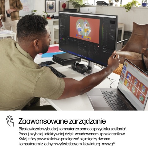 Monitor HP Series 7 Pro 732pk 4K UHD 31.5 cala IPS Black 3840x2160 HDMI DisplayPort Thunderbolt USB-C VESA pivot 8Y2K9AA