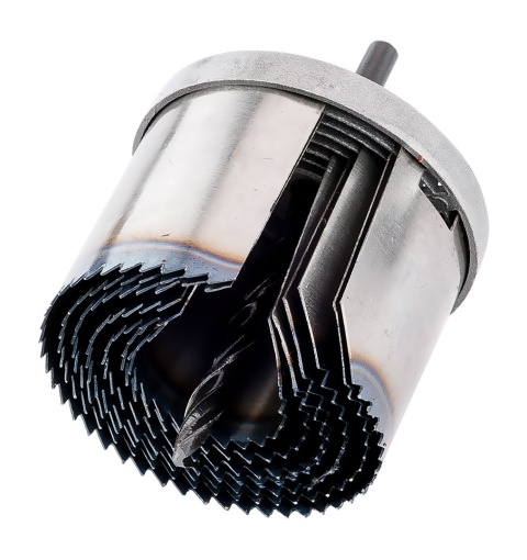 Otwornica do drewna 26 - 63 mm, h 50 mm zęby hartowane, zestaw 7 szt 56T752