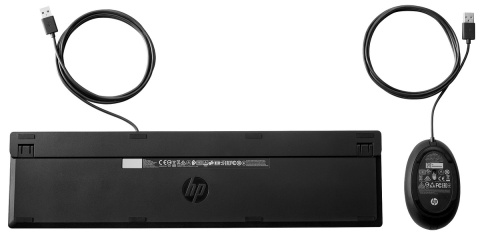 Przewodowa klawiatura i mysz HP 320MK USB Czarna pełnowymiarowa z blokiem numerycznym 9SR36AA (duży enter)