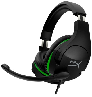 Słuchawki przewodowe gamingowe nauszne HyperX CloudX Stinger Xbox czarno-zielone 4P5K1AA