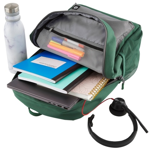 Stylowy plecak HP Campus Green 17l na laptopa 15.5 cala 7J595AA
