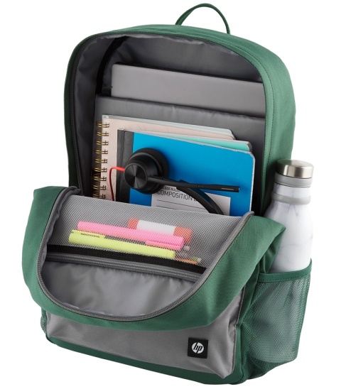 Stylowy plecak HP Campus Green 17l na laptopa 15.5 cala 7J595AA