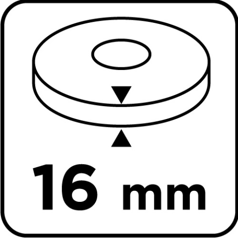 Tarcze szlifierskie 125 x 20/16/12. 7 x 16 mm, p60, 2 szt 57T127