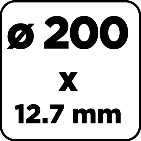 Tarcze szlifierskie 200 x 20/16/12. 7 x 20 mm, p60, 2 szt 57T128