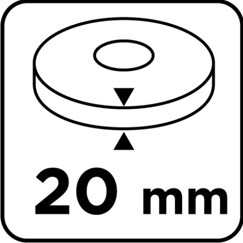 Tarcze szlifierskie 200 x 20/16/12. 7 x 20 mm, p60, 2 szt 57T128