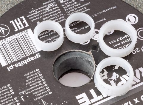 Tarcze szlifierskie 200 x 20/16/12. 7 x 20 mm, p60, 2 szt 57T128