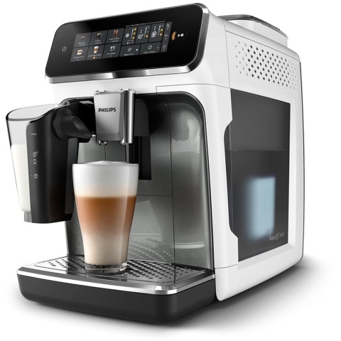 Ekspres ciśnieniowy Philips Series 3300 LatteGo EP3343/70 – biały