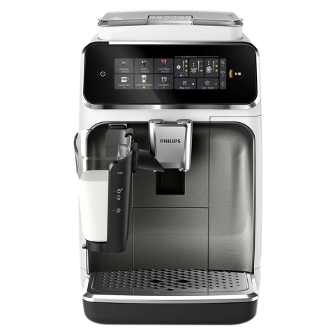 Ekspres ciśnieniowy Philips Series 3300 LatteGo EP3343/70 – biały