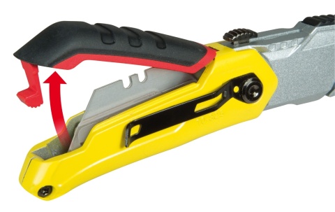 NÓŻ SKŁADANY FATMAX Z OSTRZEM CHOWANYM UNIWERSALNY TAPICERSKI STANLEY 0-10-825