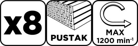 Otwornice wolframowe 32-83 mm, zestaw 8 szt 56T743