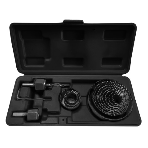 Otwornice z adapterami, 19-76 mm, zestaw 15 szt 56T724