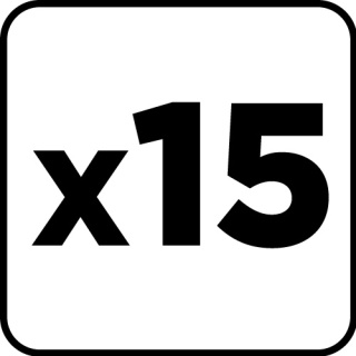 Otwornice z adapterami, 19-76 mm, zestaw 15 szt 56T724