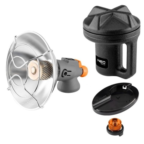 Promiennik gazowy turystyczny nagrzewnica na kartusz ogrzewacz NEO TOOLS 90-134