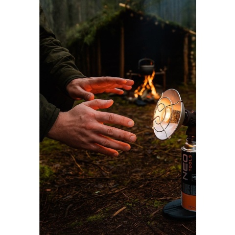 Promiennik gazowy turystyczny nagrzewnica na kartusz ogrzewacz NEO TOOLS 90-134