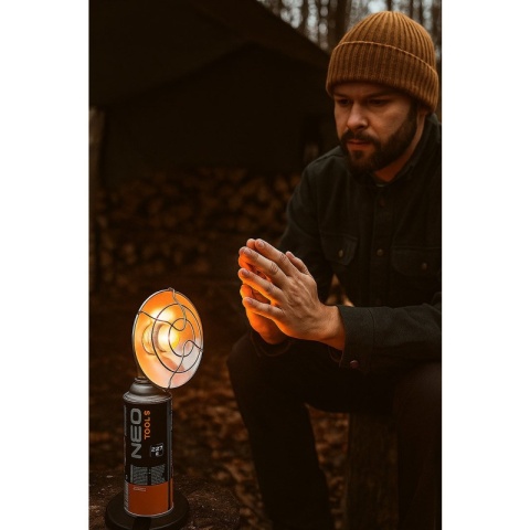 Promiennik gazowy turystyczny nagrzewnica na kartusz ogrzewacz NEO TOOLS 90-134