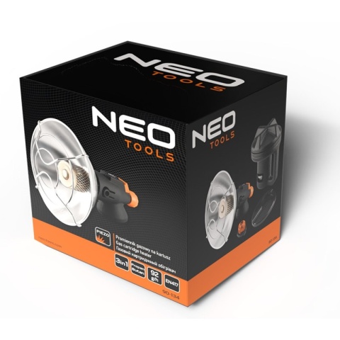 Promiennik gazowy turystyczny nagrzewnica na kartusz ogrzewacz NEO TOOLS 90-134