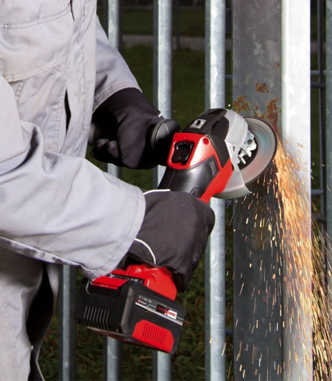 SZLIFIERKA KĄTOWA 115mm 18V AKUMULATOR 4,0Ah ŁADOWARKA TC-AG 18/115 EINHELL